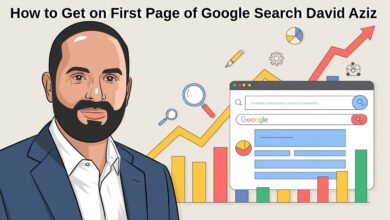 How to Get on First Page of Google Search David Aziz