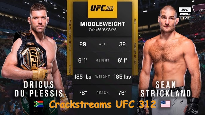 Crackstreams UFC 312