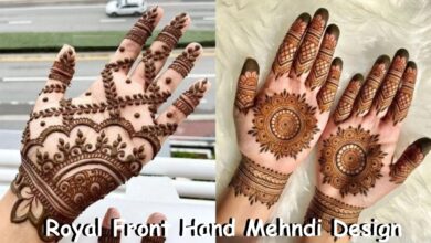 Royal Front Hand Mehndi Design