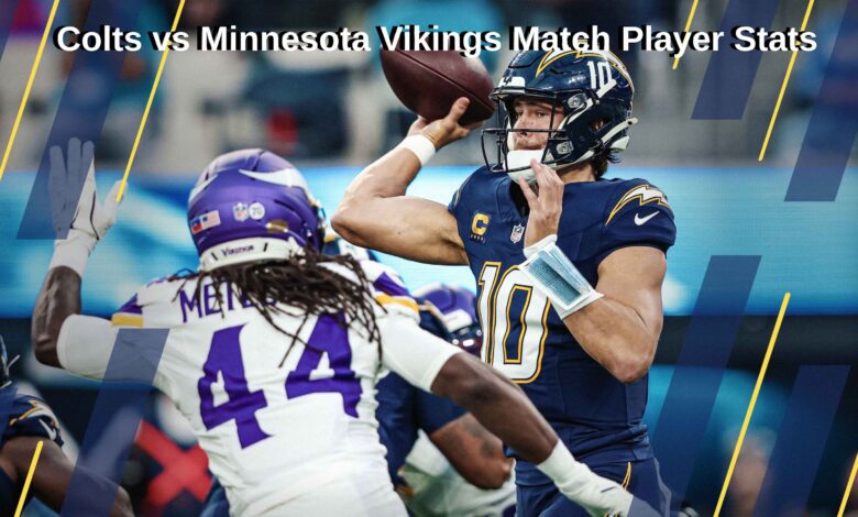 Colts vs Minnesota Vikings Match Player Stats