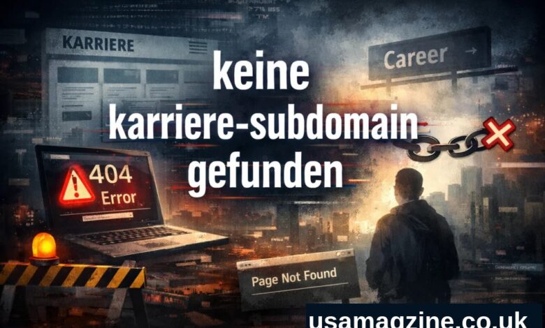Keine Karriere-Subdomain gefunden